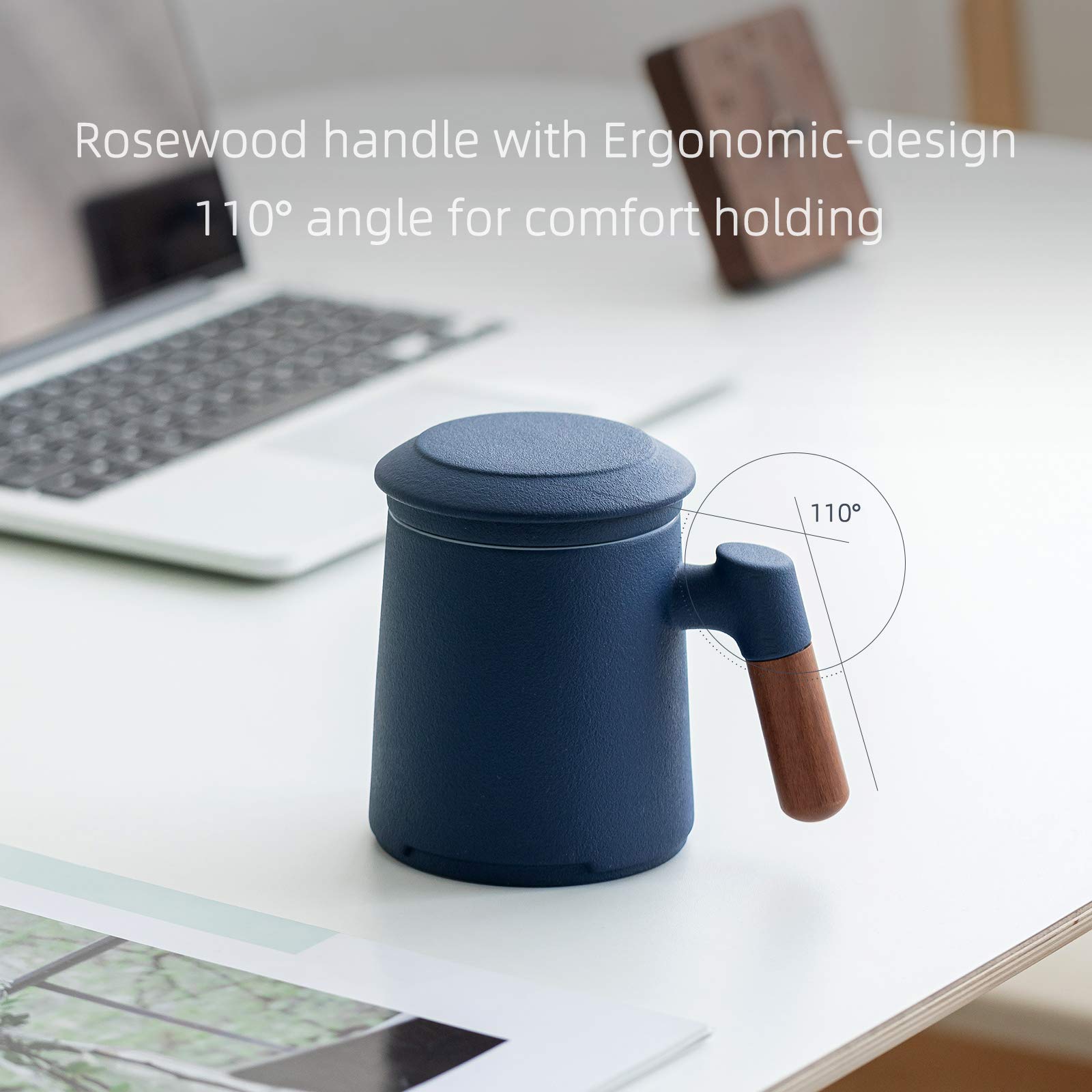 ZENS mug on a tea table in a cozy setting conveying stylish everyday brewing benefit