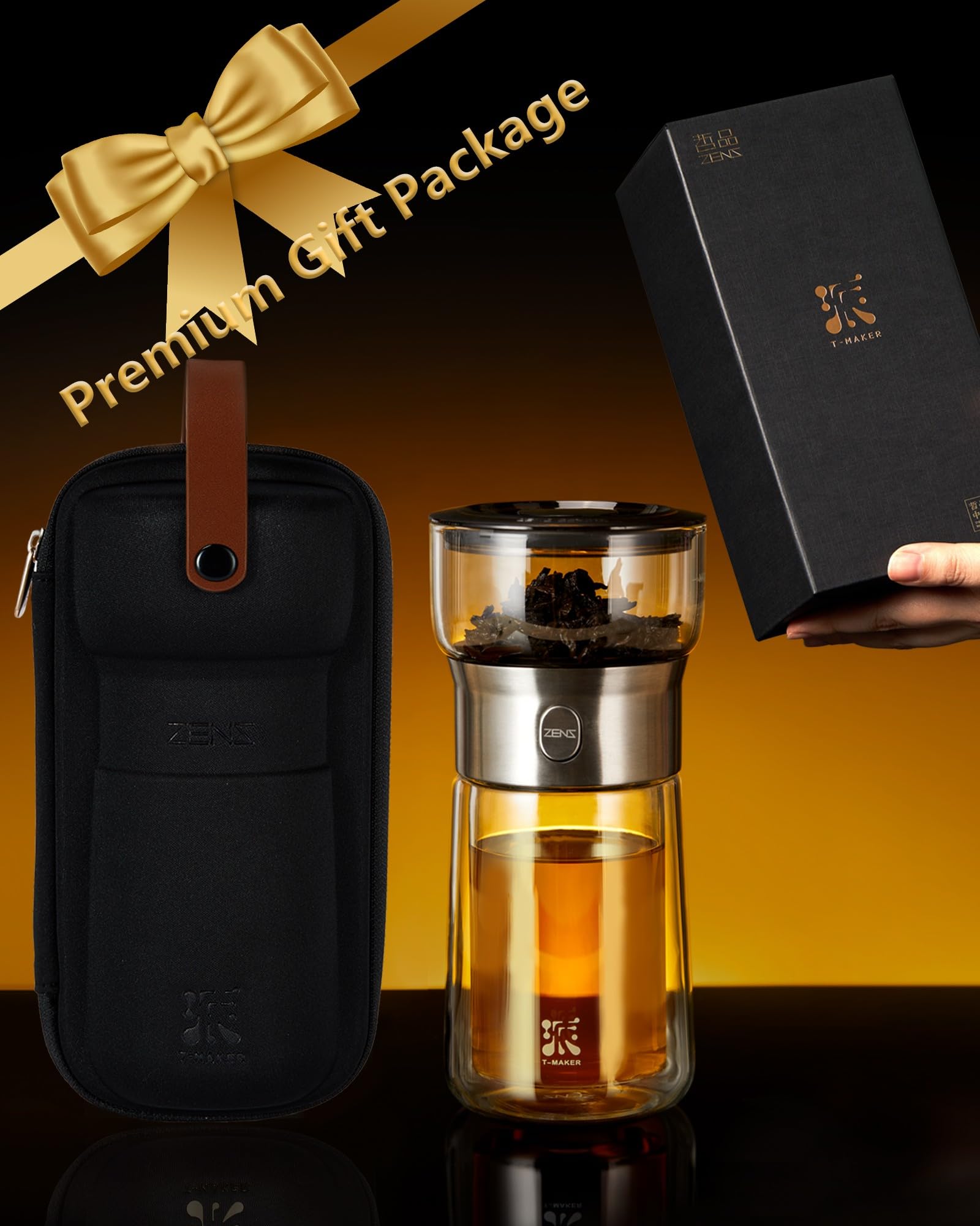 ZENS packaging in gift box conveying elegant presentation and gifting
