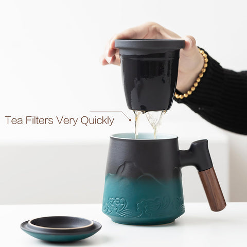 ZENS scale comparison 15oz mug displayed to show generous single-serve capacity