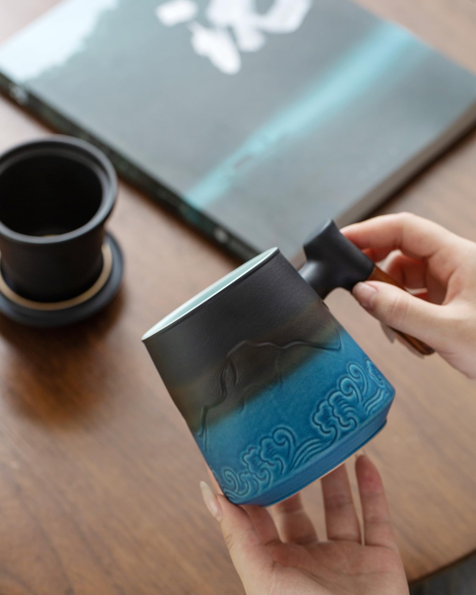 ZENS cup beside common objects showing 15oz scale and portion clarity