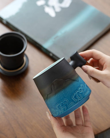 ZENS cup beside common objects showing 15oz scale and portion clarity