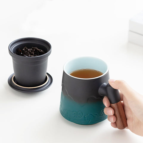 ZENS wooden handle detail highlighting ergonomic thumb rest for comfortable grip