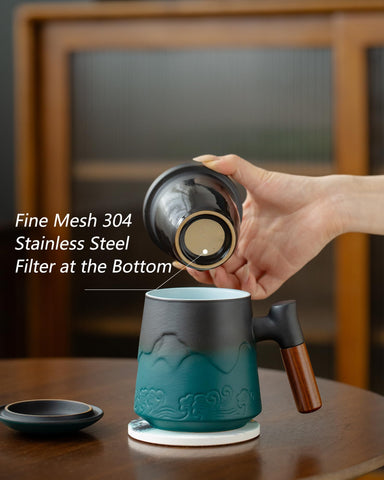 ZENS wooden handle detail offering ergonomic grip and heat insulation benefit