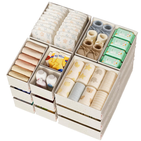 ZenStorage 20-pack set arranged showing organized drawers and fast access