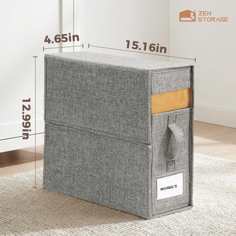 ZenStorage clear window and label area for quick sheet-set identification