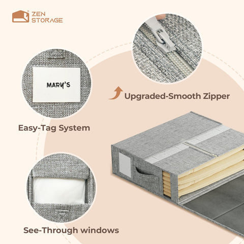 ZenStorage stacked organizers in closet saving space and improving order
