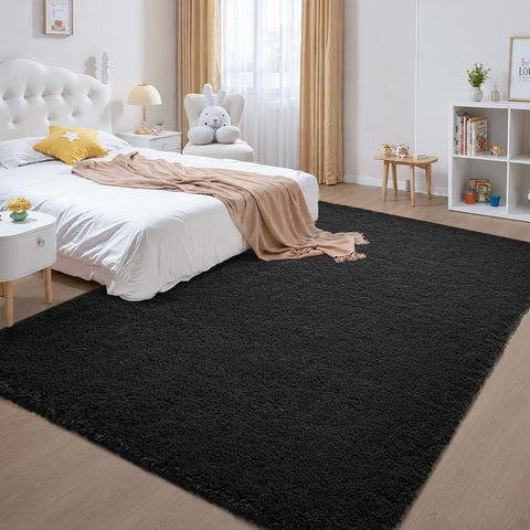 Zentavio rug beside ruler showing 5x8 size for space planning