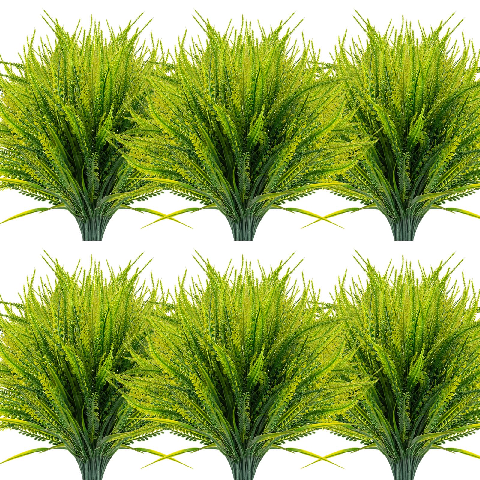 ZEOSTARO front packaging showing 12 bundled faux Boston ferns, ready to install