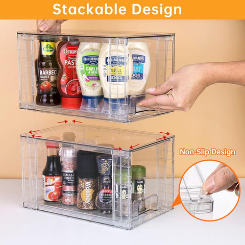 Zero Zoo drawers inside refrigerator organizing yogurts and produce for fast access
