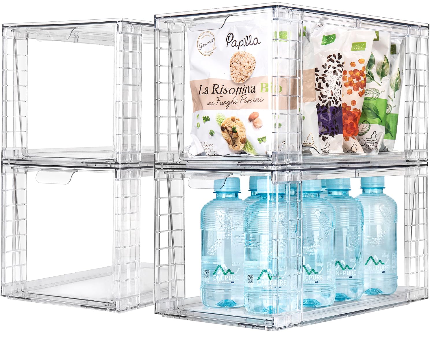 Zero Zoo lifestyle view on kitchen shelf creating tidy, visible storage