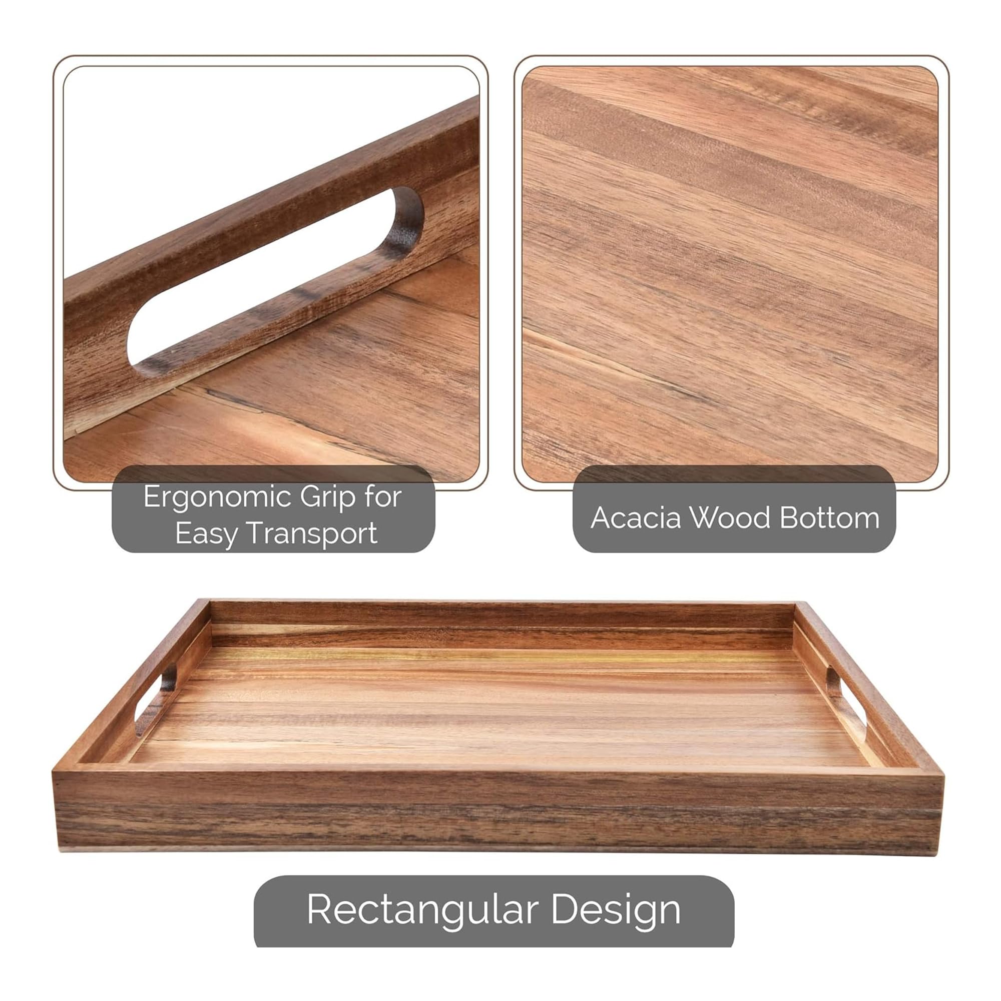 ZESPROKA tray styled on coffee table with candles and books, enhances living room decor benefit
