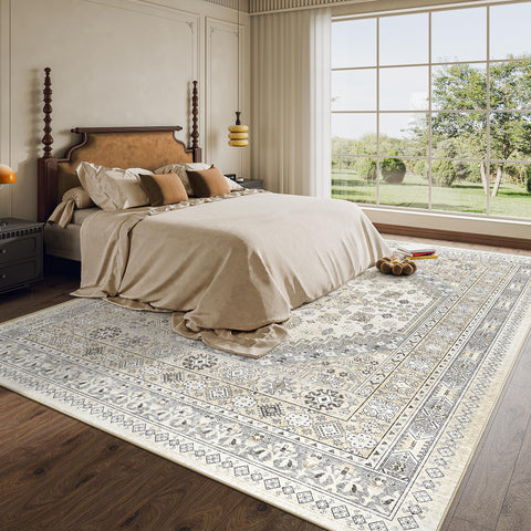 zesthome rug in an entryway demonstrating dirt-resistance and easy cleaning benefit
