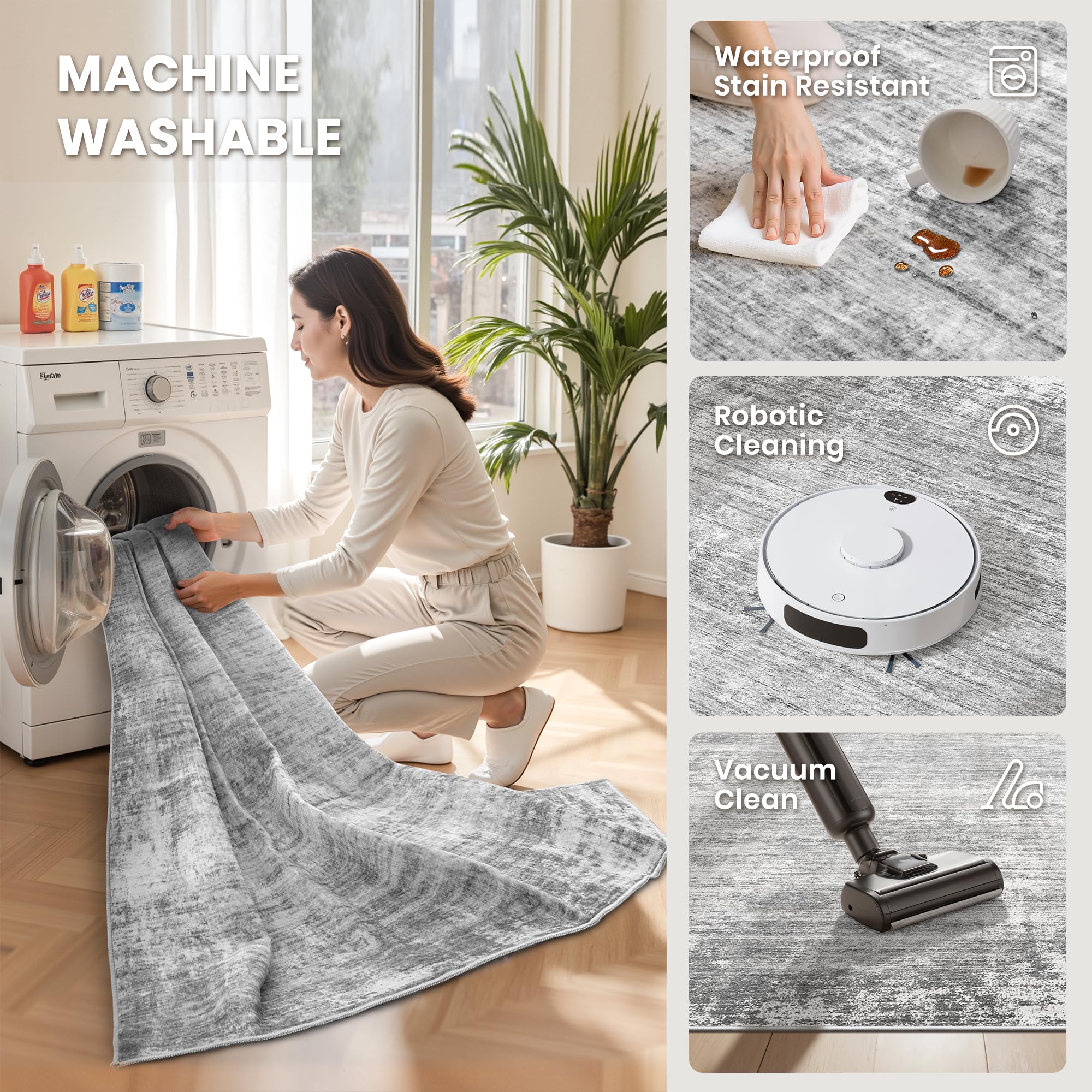 zesthome rug in living room styling demonstrating scale and cozy benefit