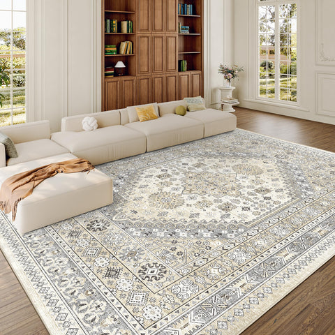 zesthome rug placed under a coffee table creating a layered living room look benefit
