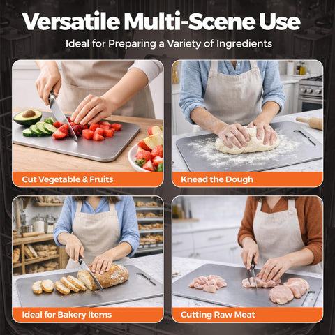 ZESTYWARE board in use chopping vegetables for safe, clean food prep