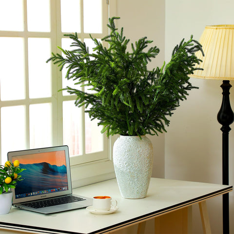 Zeyune DIY wreath made from stems showing lush, full holiday look