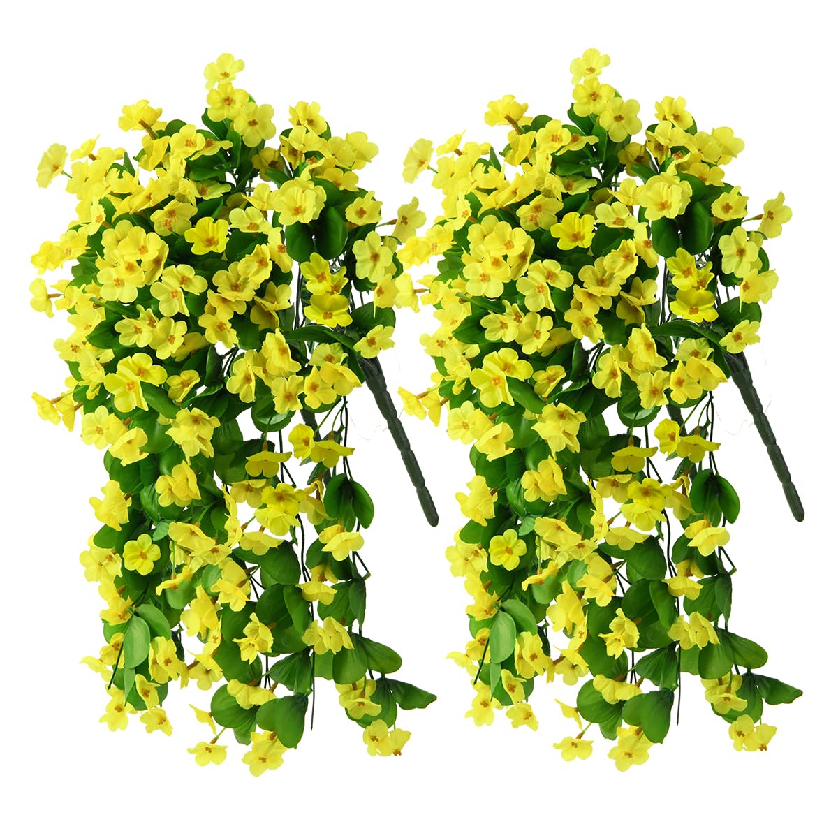 ZFProcess front view of two-pack hanging vines showing full arrangement benefit