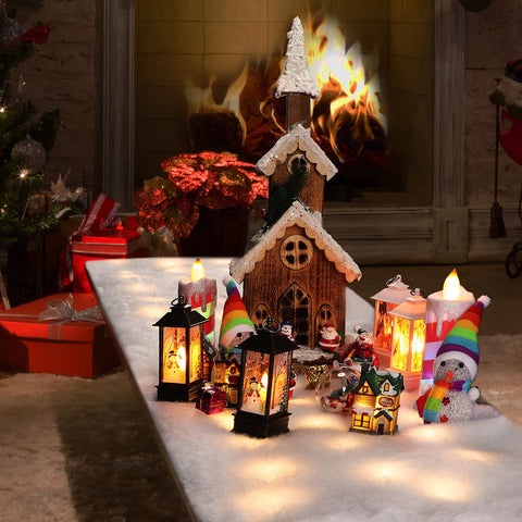 Zhengmy runner styled on fireplace creating layered seasonal atmosphere