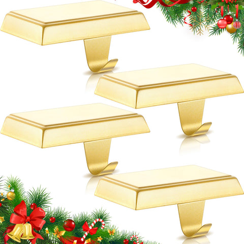 Zhengmy front view gold stocking holder showing elegant display benefit