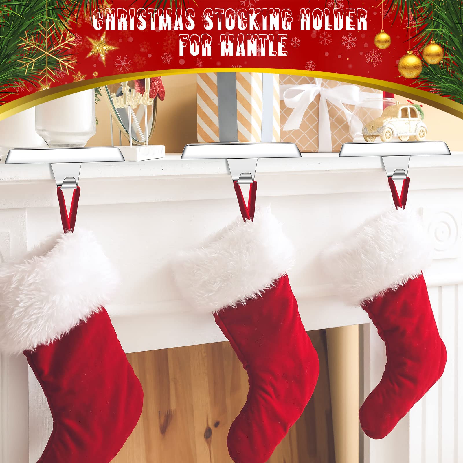 Zhengmy hook curvature profile highlighting secure hanging for stockings