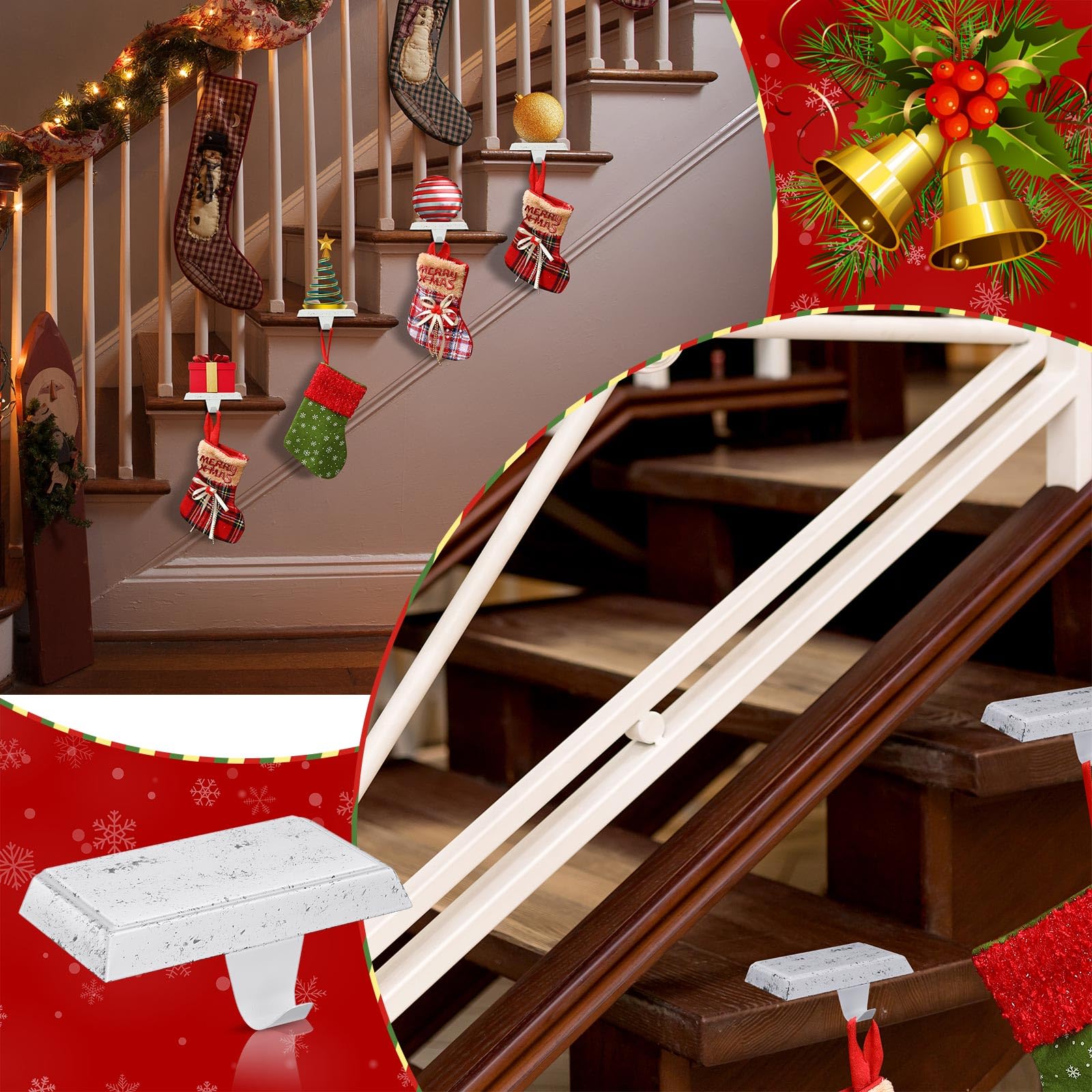 Zhengmy holders in cozy living room setting creating festive mantle decor