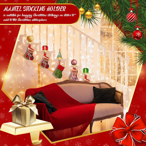 Zhengmy mantel display with six holders creating cohesive holiday look