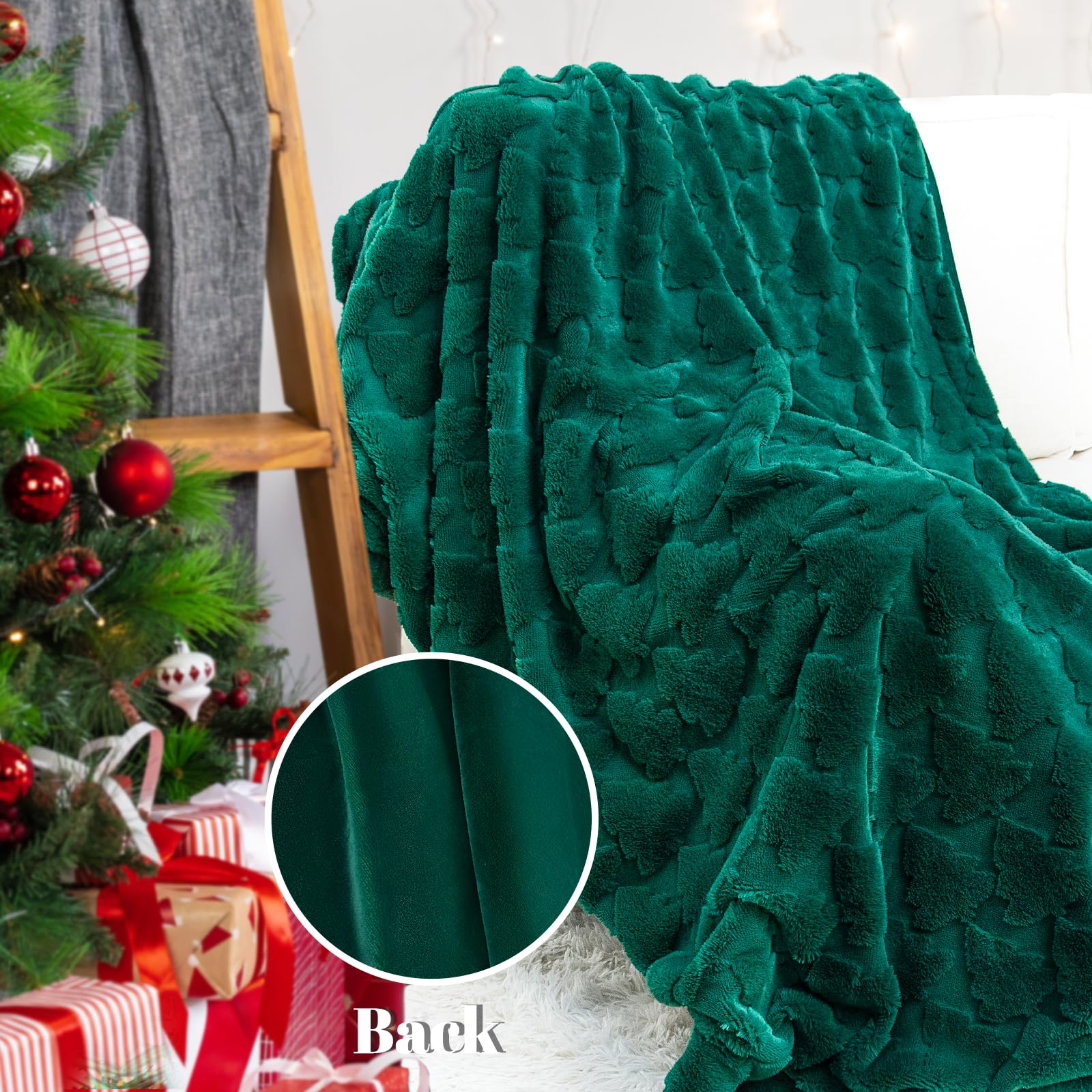 ZHIKU flannel reverse detail displaying smooth green side for layered comfort