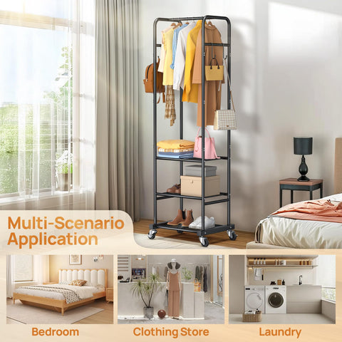ZHKINGGS in use with hangers and bags highlighting daily convenience