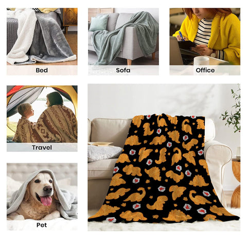 ZHONGKUI child wrapped in blanket enjoying warmth and playful design