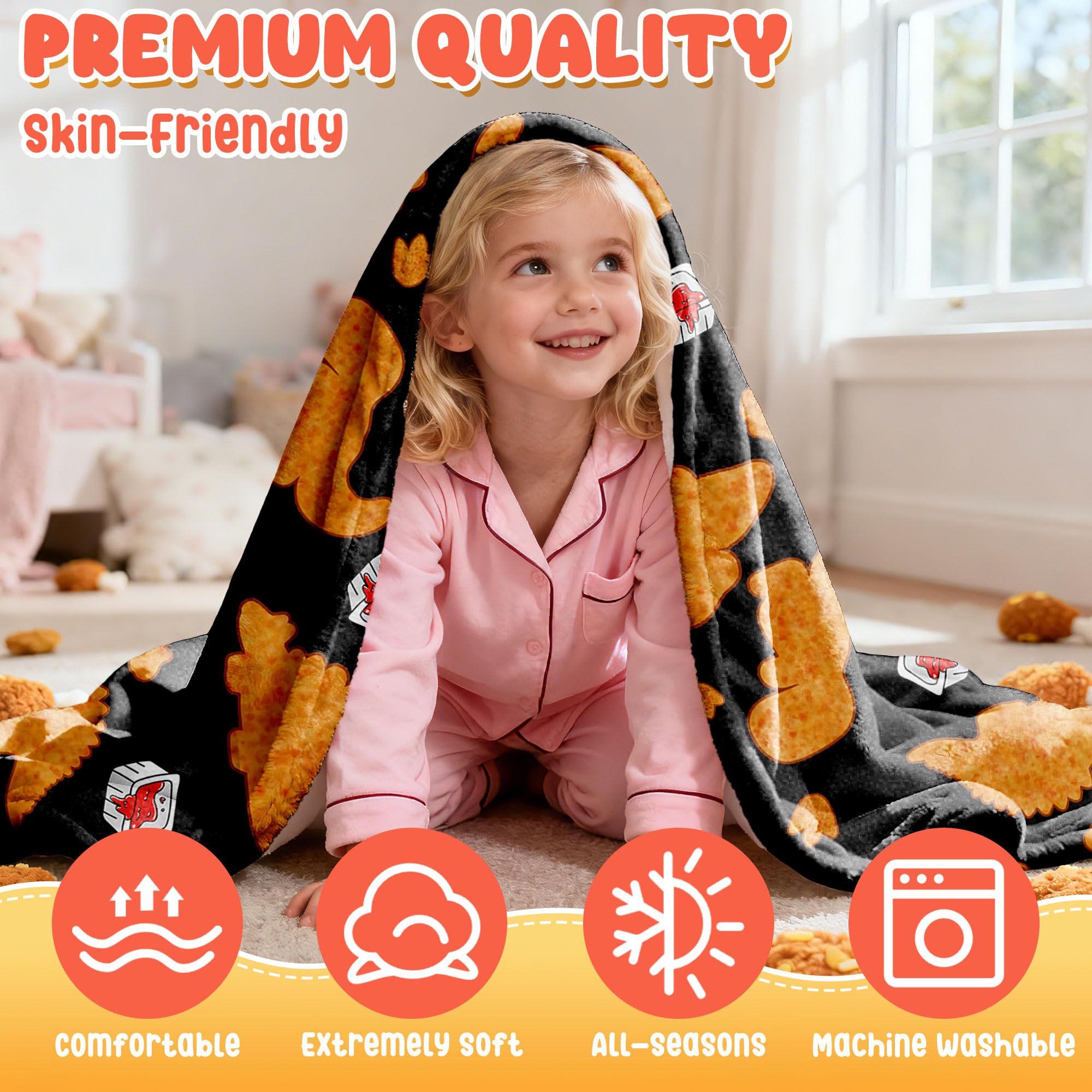 ZHONGKUI blanket draped on sofa adding comfort and whimsical charm
