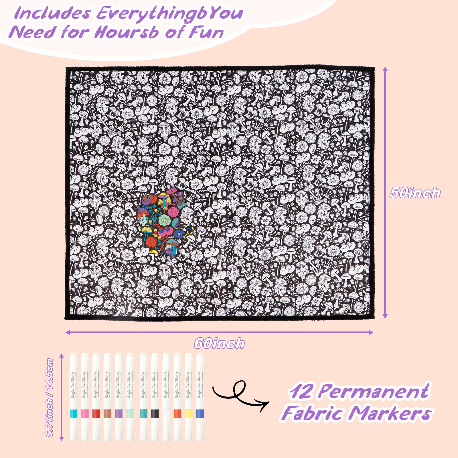 ZHOYIMIMI finished colored area showcasing vibrant design and personalization