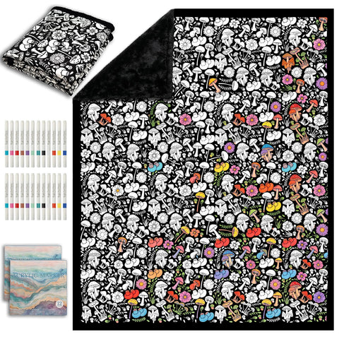 ZHOYIMIMI front packaging showing included 24 markers and blanket benefits