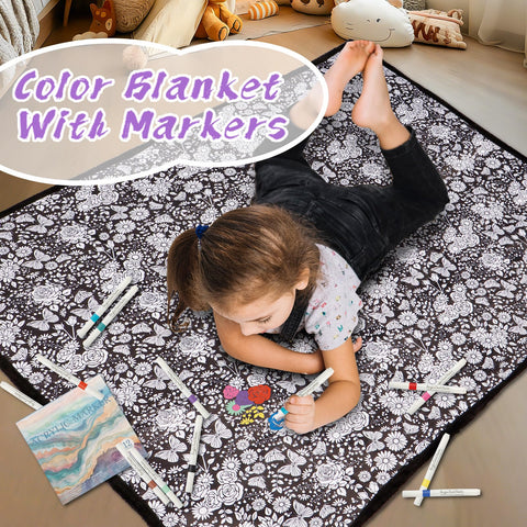ZHOYIMIMI 24 washable markers spread with bright color options for creativity