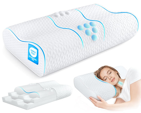 zibroges front view showing pillow and packaging, clear product presentation