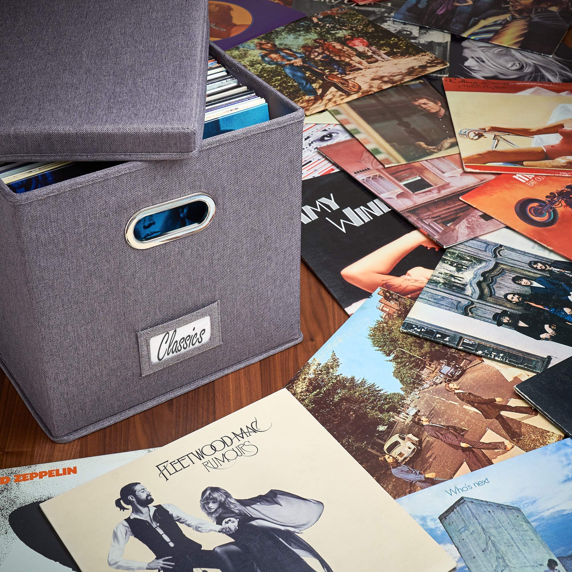 ZICOTO storage box filled with singles showing ample capacity benefit