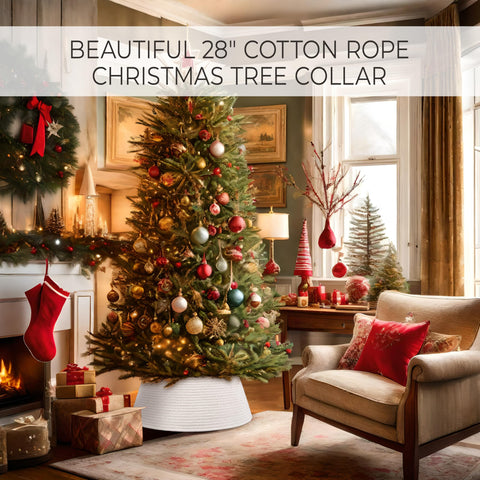 ZICOTO collar on decorated tree in living room improving overall style