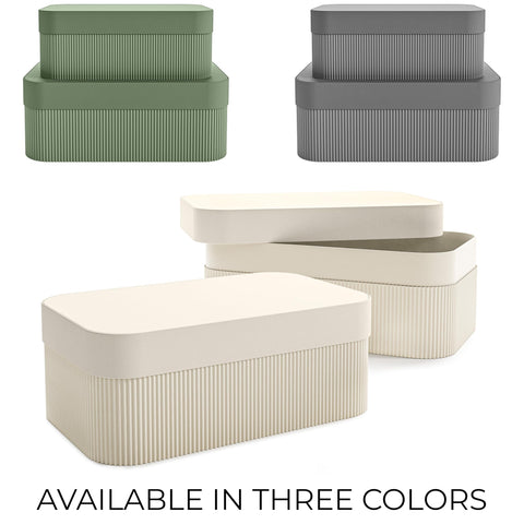 ZICOTO boxes styled on a dresser storing jewelry and accessories attractively