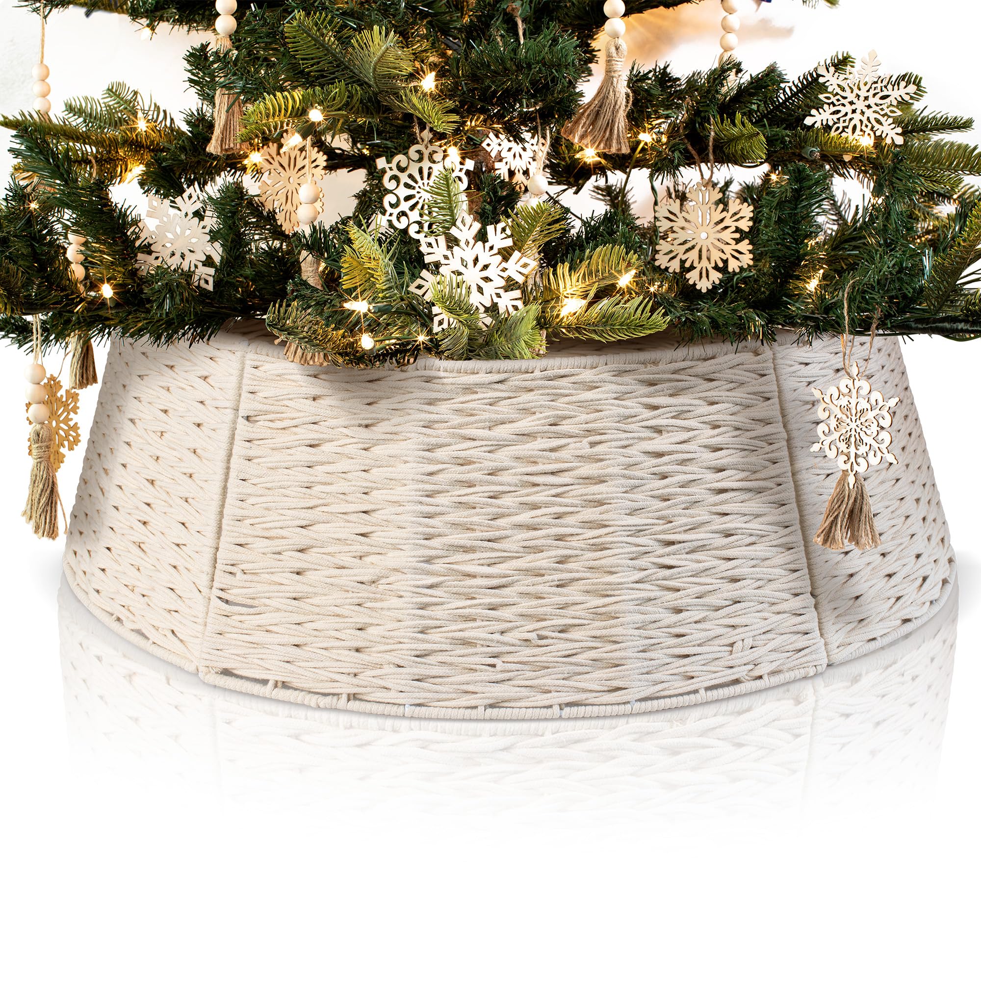 ZICOTO front view tree collar showcasing clean modern finish and concealed base benefit