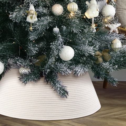 ZICOTO front view of cream tree collar showing polished base benefit