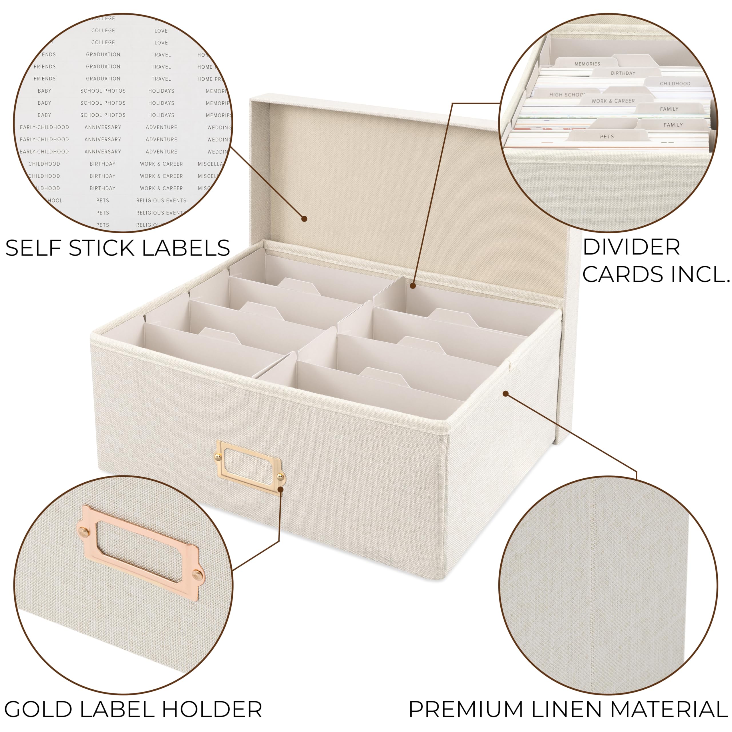 ZICOTO lid closure detail protecting photos from dust and light