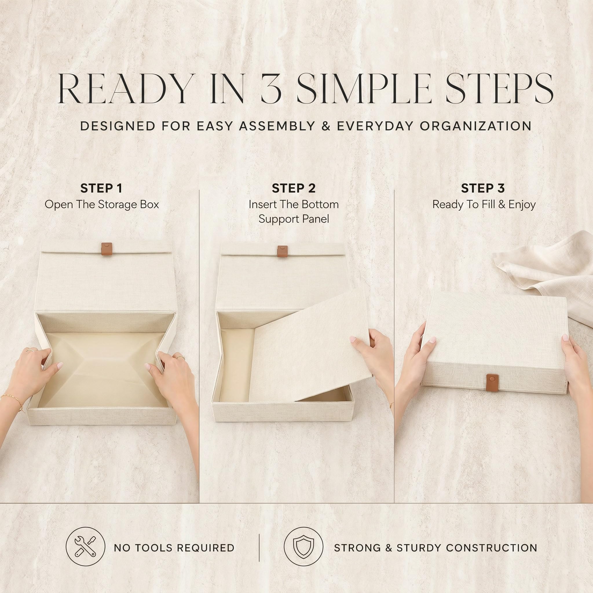 ZICOTO open small box displaying compact storage for cards and small keepsakes
