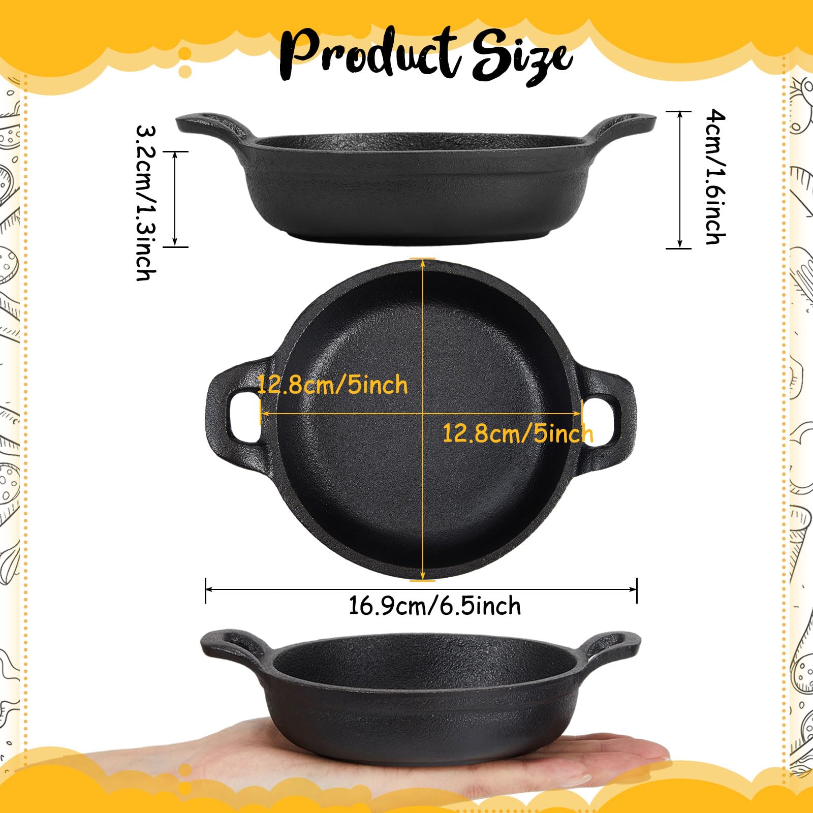 Ziliny close-up of seasoned cast iron surface highlighting nonstick benefit