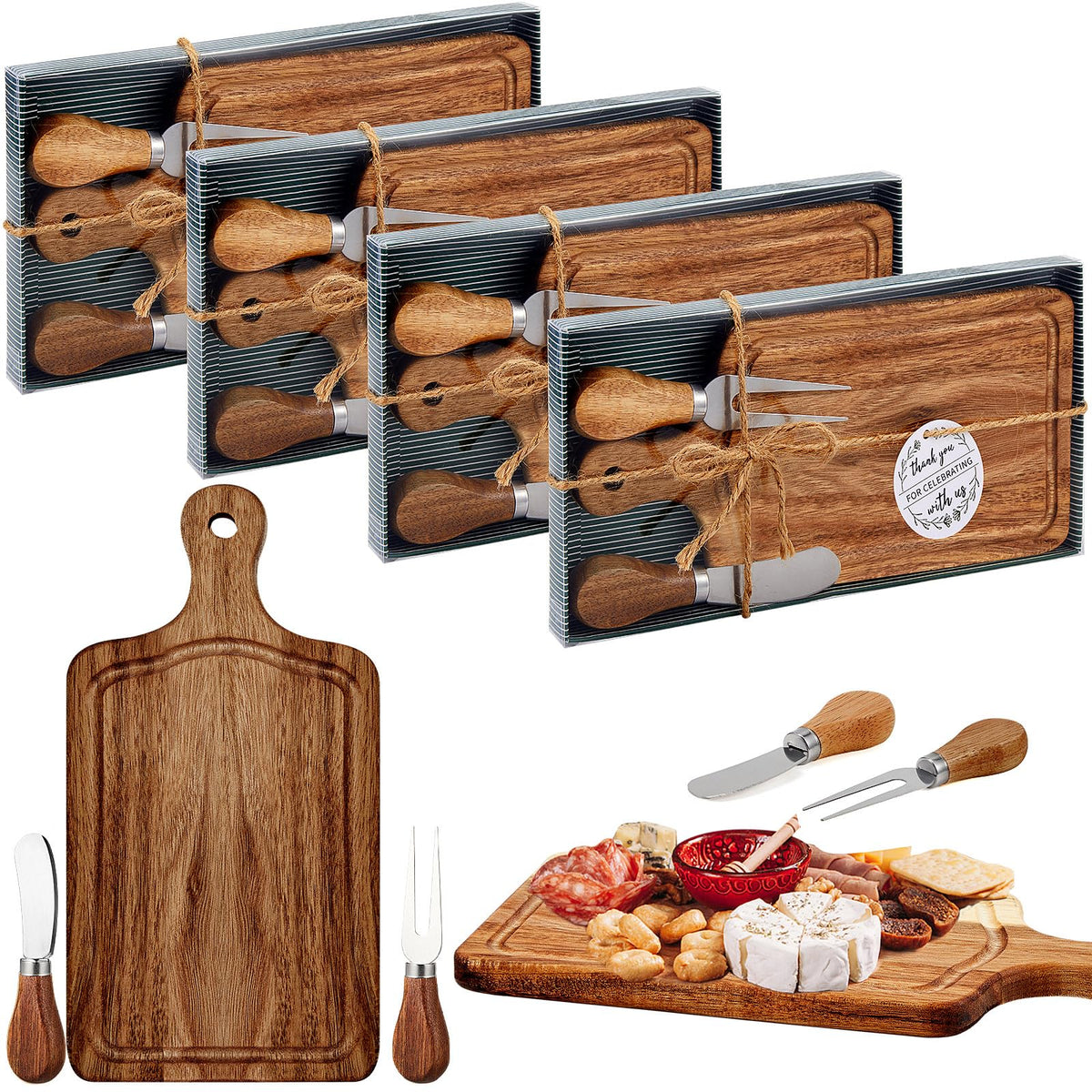 Ziliny front packaging showing acacia-colored mini board and box, attractive gift ready