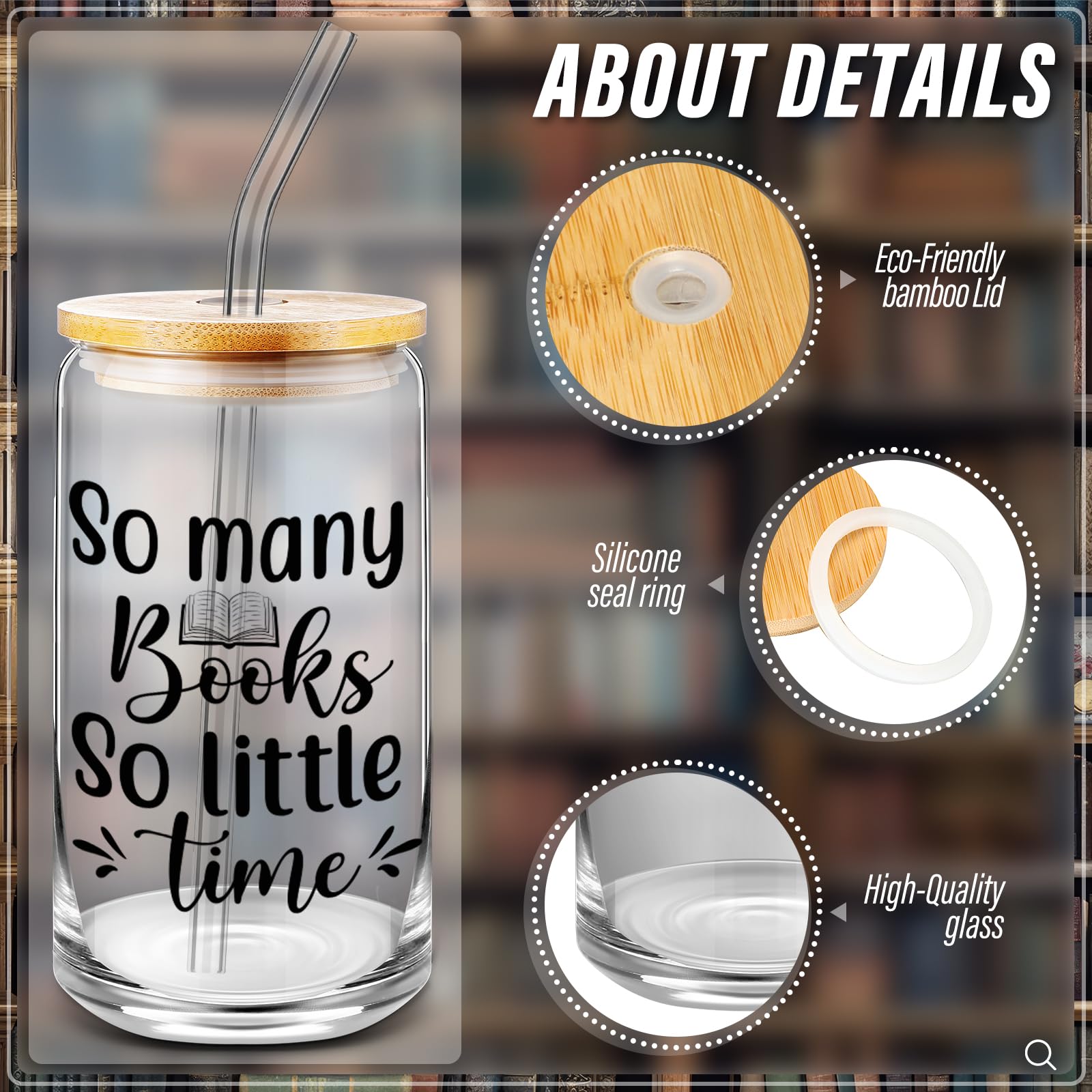 Ziliny borosilicate glass straw closeup showing durability and reusable eco-friendly benefit