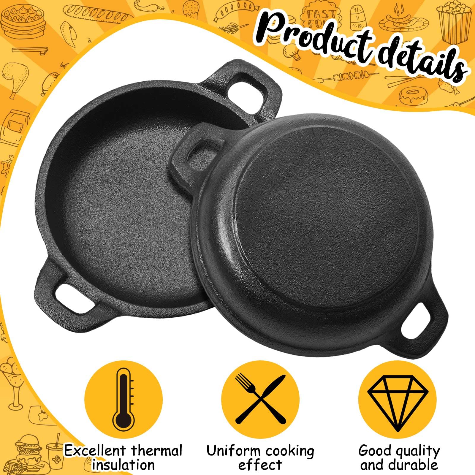 Ziliny mini skillets in oven with bubbling gratin showing even heat retention benefit