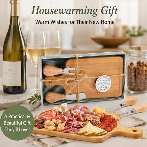 Ziliny set in use with small cheese platter demonstrating usefulness for snacks