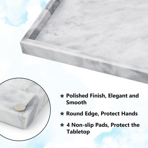 Zilukar tray underside with anti-skid pads benefit: protects surfaces from scratches