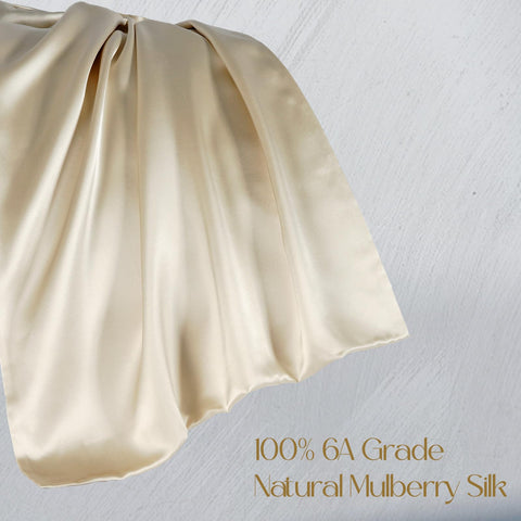 ZIMASILK close-up of silk weave highlighting 19 momme density and durable softness benefit