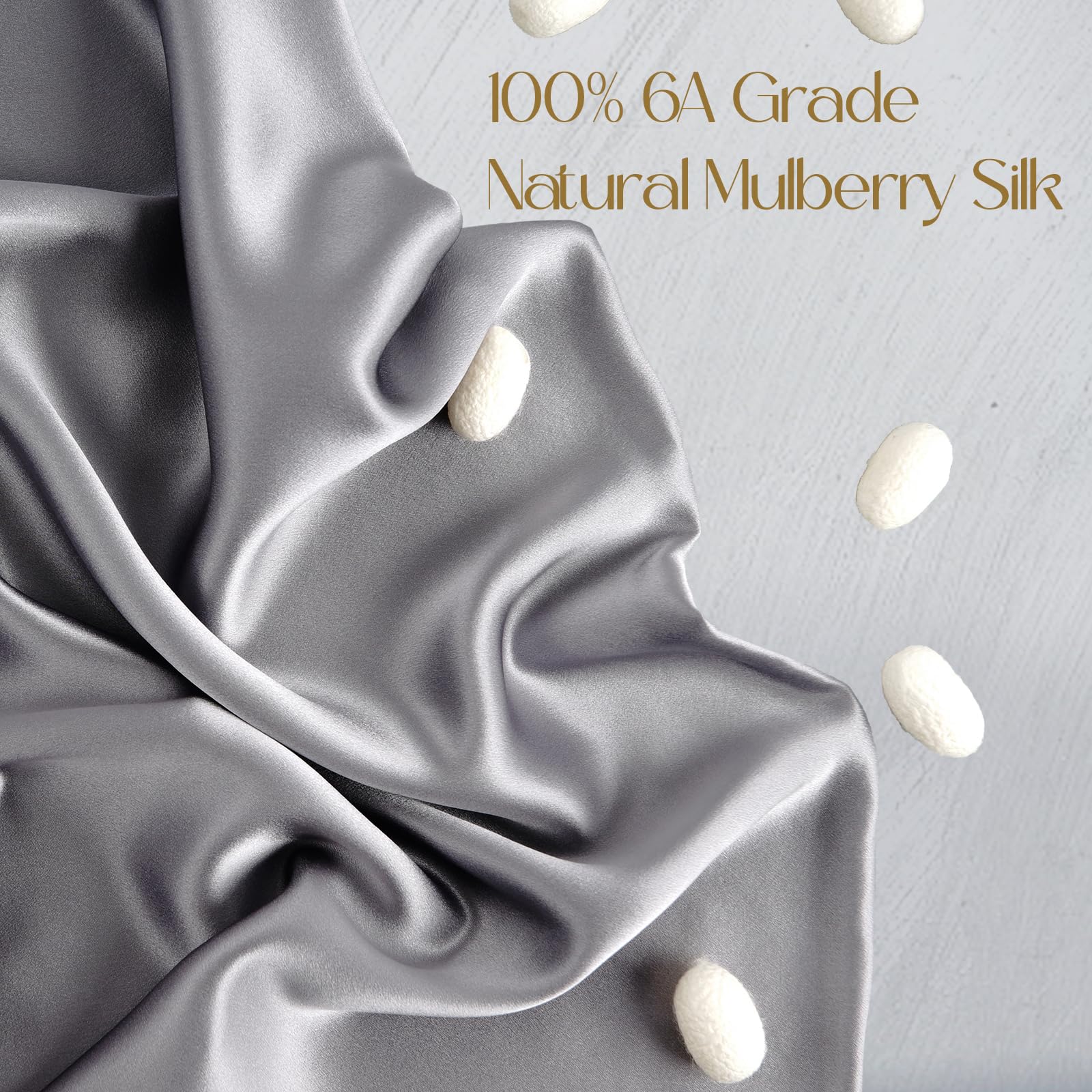 ZIMASILK close-up of silk weave texture highlighting softness and breathability