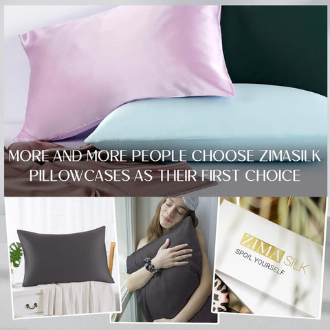 ZIMASILK color palette display showing fade-resistant shades and gifting options